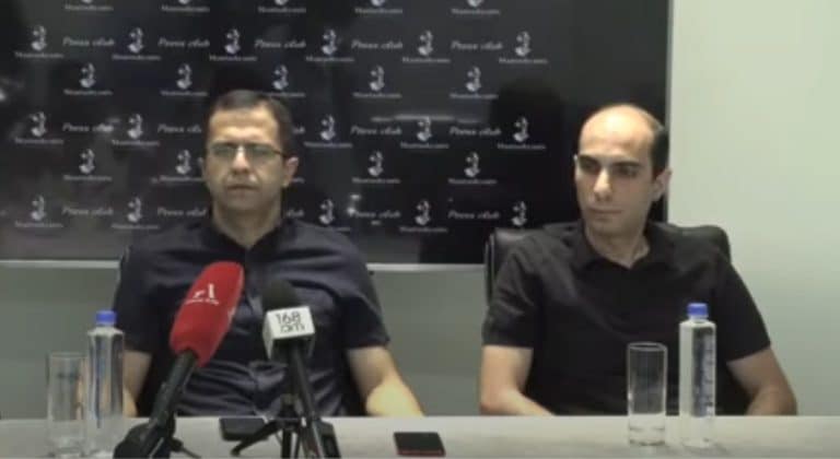 Press conference of lawyers Arsen Sardaryan and Edgar Ayvazyan regarding the proposed amendments by the SRC