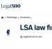 We are pleased to announce that LSA Law Firm has been recognized by the Legal 500 EMEA 2026 international rankings as one of the leading law firms in Armenia.